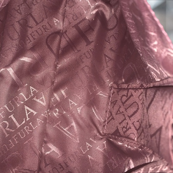 Furla Shoulder Bag Brown/Mauve Leather Made in Italy EUC - Picture 5 of 12